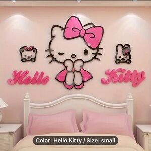 Hello Kitty Pink Art & Decals Accessories